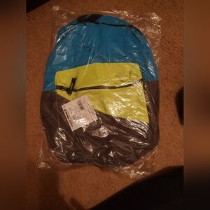 Colorblock Backpack with Front Pocket